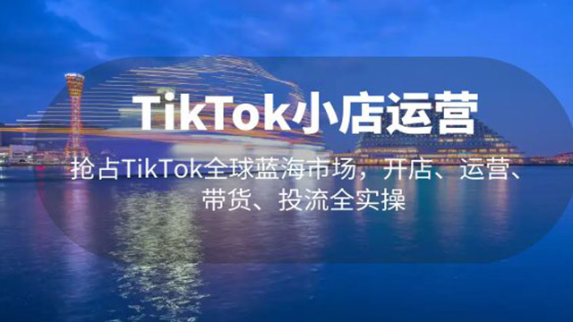(40240期) · TikTok小店运营 抢占TikTok全球蓝海市场，开店、运营、带货、投流全实操
