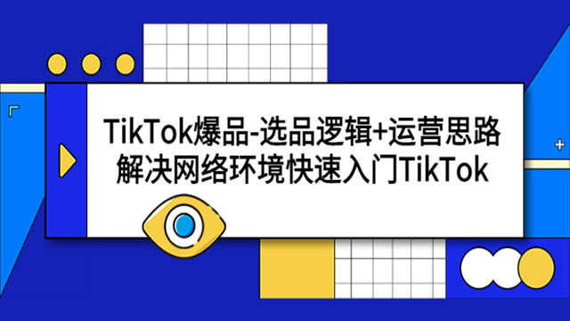 (40242期) · TikTok爆品-选品逻辑+运营思路：解决网络环境快速入门TikTok